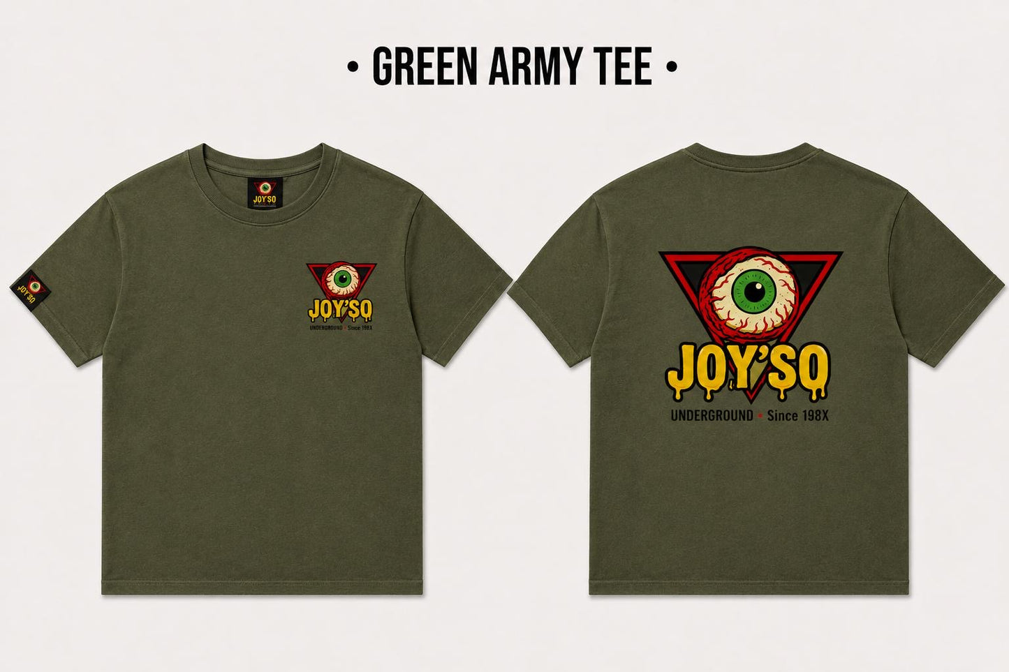 • Army Green Long Sleeve T-Shirt