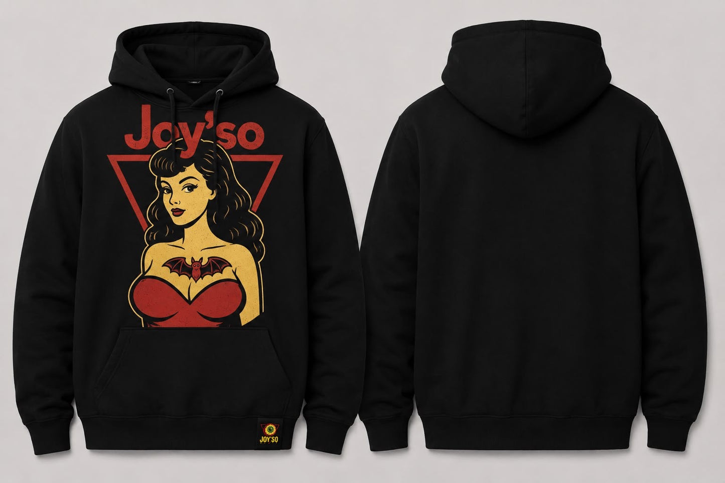 • Bat Tattoo Hoodie • Black